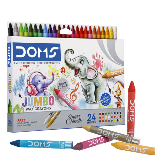DOMS Jumbo Wax Crayons 24 Shades
