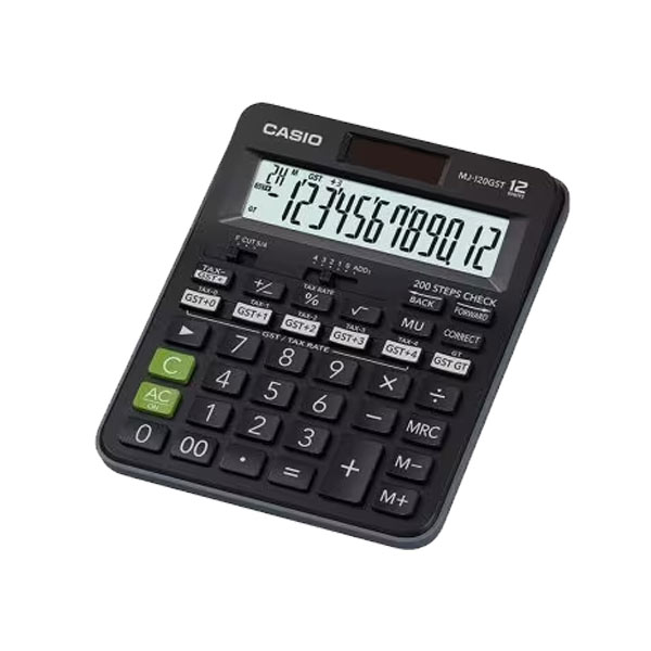 Casio Check Calculators Mini Desk Type MJ-120GST