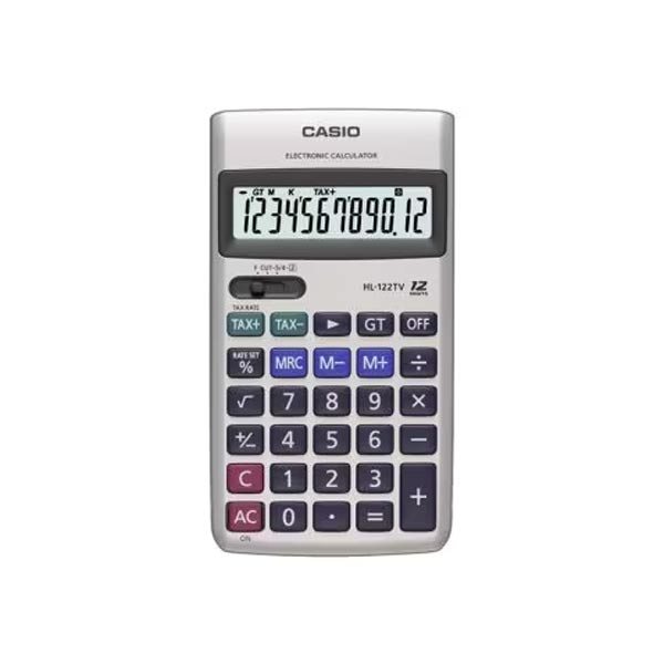 Casio Practical Calculators Portable Type HL-122TV