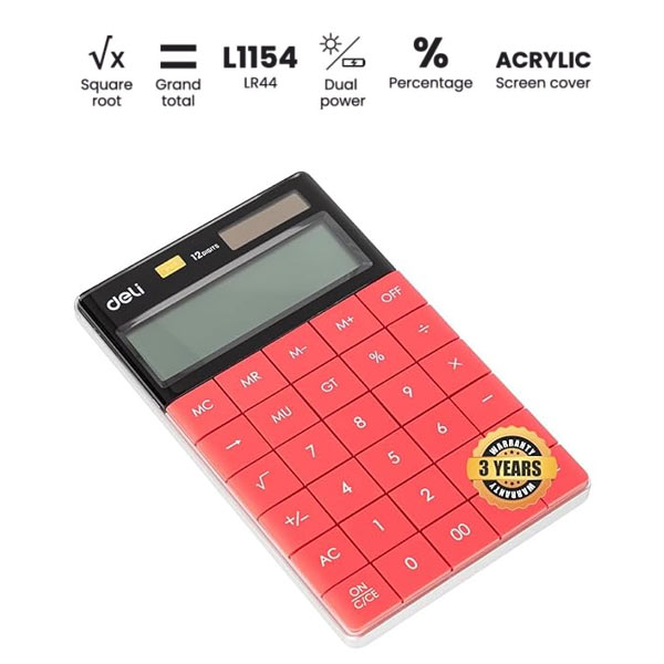 Deli Desktop Modern Compact Calculator  W1589
