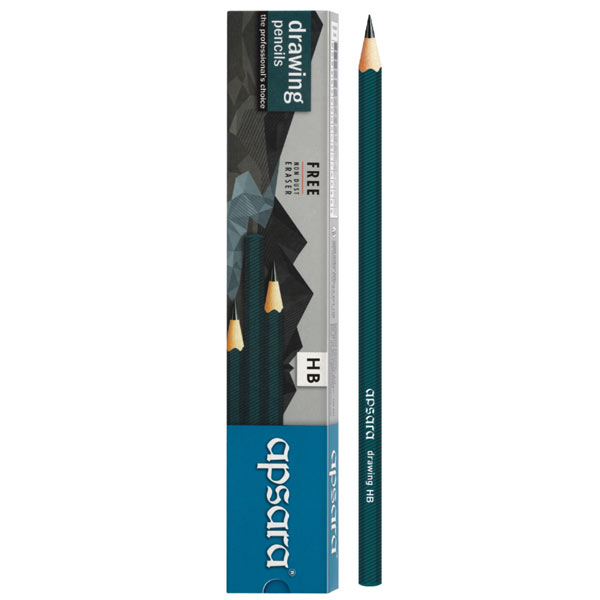 Apsara Drawing Pencils, HB, B, 2B, 2B, 4B, 6B, 8B, 9B, 10B, H, HB, F, H, 2H, 3H, 4H, 5H, 6H