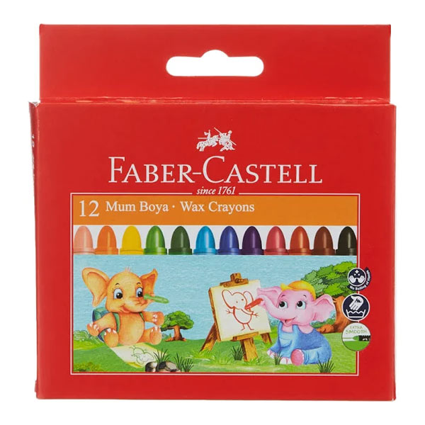 Faber Castell Jumbo Wax Crayons 12