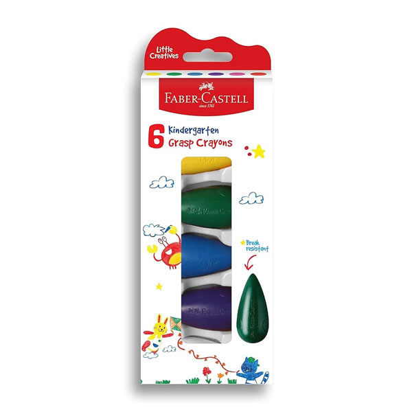 Faber Castell Kindergarten Grasp Crayons - Pack of 6