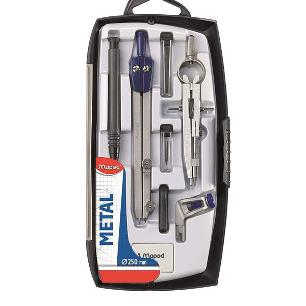 Maped Leg Compass Set| Metal Compass Box|Die Casted Compass