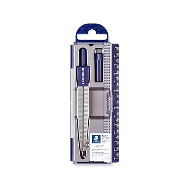Staedtler 550 50 Noris Club School Compass Set with Lead Box