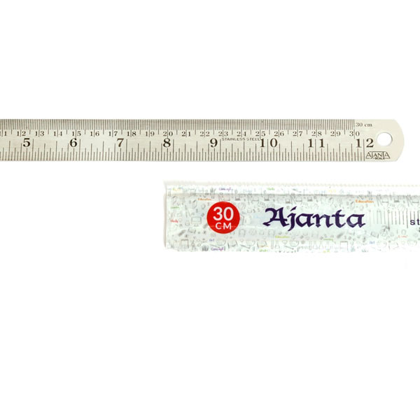 Ajanta Steel Ruers 30cm | Big Steel Scales