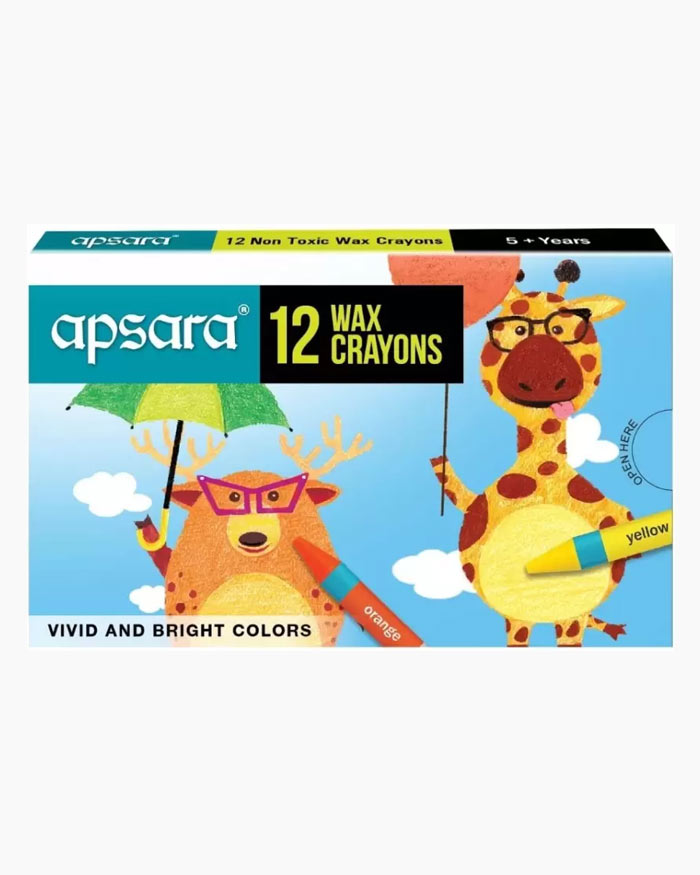 Apsara Wax Crayons 12 Color