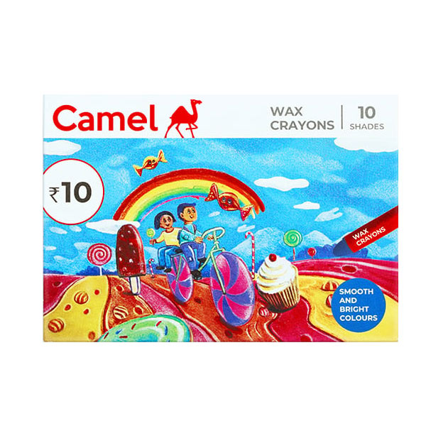 Camel Wax Crayons Assorted packof 10 shades