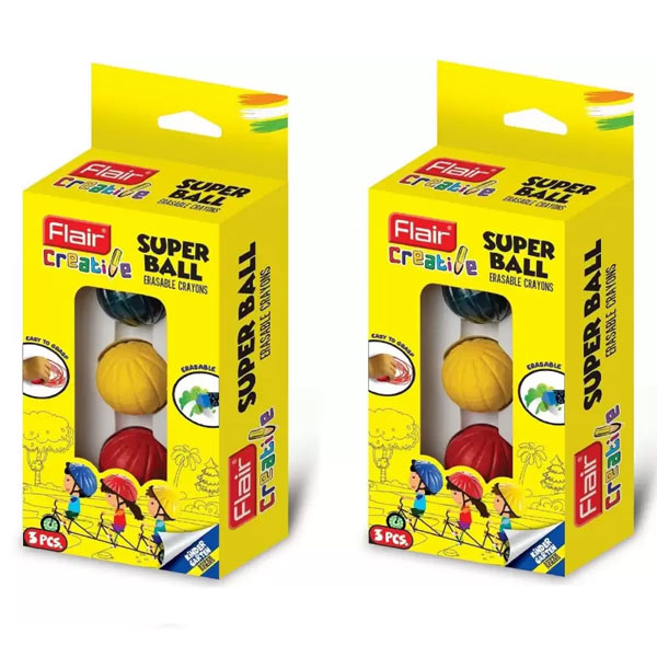 Flair Creative Kinder Garten Super Series Colouring Ball Erasable Crayons set of 2