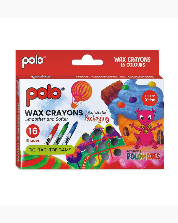 Polo 16 shade wax crayons