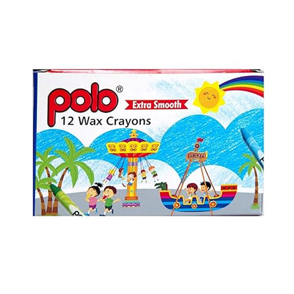 Polo Wax Crayons 12 Colors