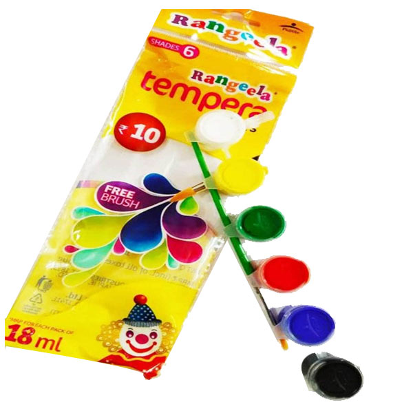 Rangeela Tempera Colours 6 Shades