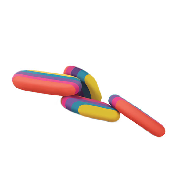 Apsara Stripes Coloured Non Dust Eraser