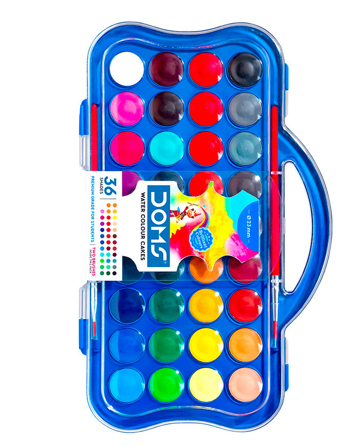 DOMS Water Colour Cake 36 Shades 23 mm