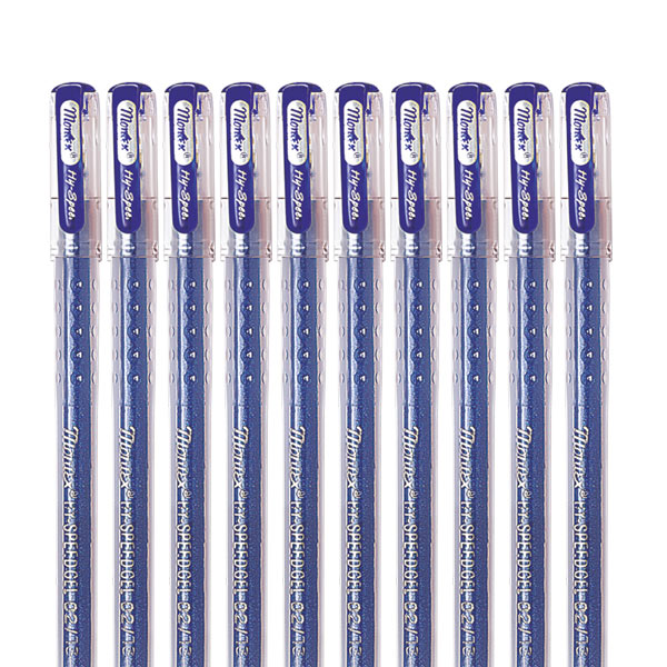 Montex Hy-Speed Glitter Gel Pen - Blue