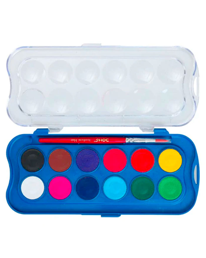 DOMS Water Colour Cake 12 Shades 23 mm