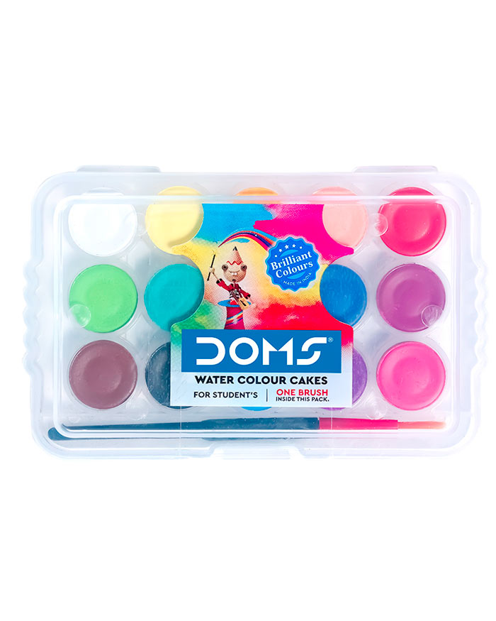 DOMS Water Colour Cake 15 Shades