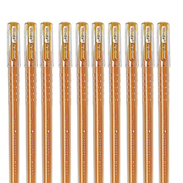 Montex Hy-Speed Glitter Gel Pen - Gold