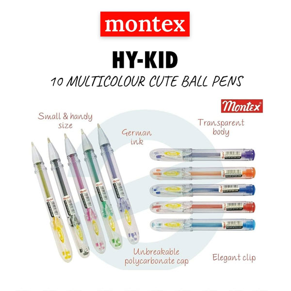 MONTEX HY-KID 10 MULTICOLOR CUTE BALL PEN