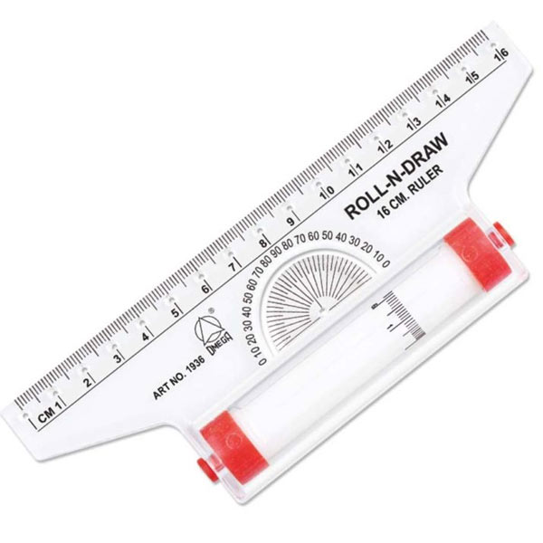 Omega Ruler Roll N Draw 16 CM