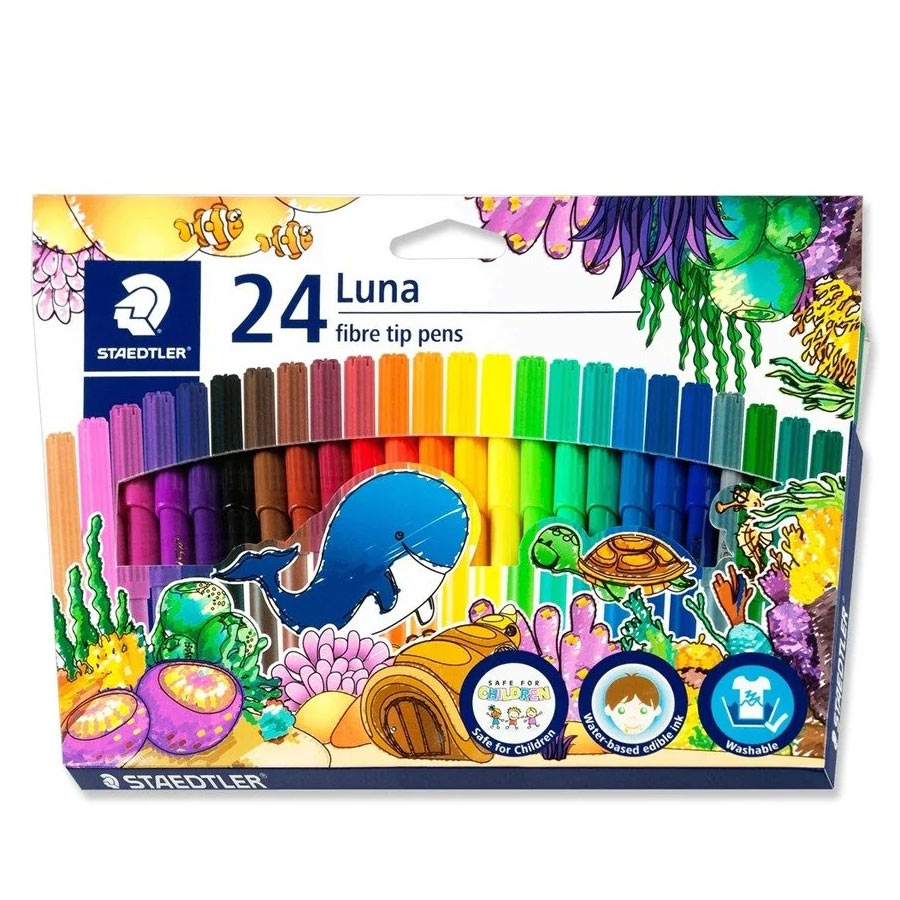 Staedtler Luna Fibre Tip Pens -24 Colour