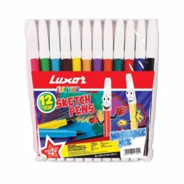 Luxor Sketch Pen (Assorted 12 Colours) pack of 12