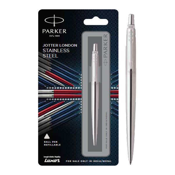 Parker Jotter London Stainless Steel Ball Pen | Ink Color - Blue