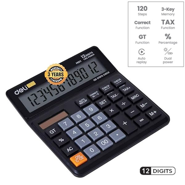 Deli Desktop Tax  Calculator WM01120