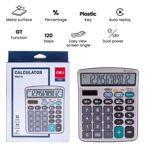 Deli Desktop Portable Calculator WM19710