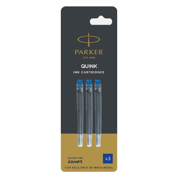 Parker Quink Ink Cartridges | Ink Color - Blue