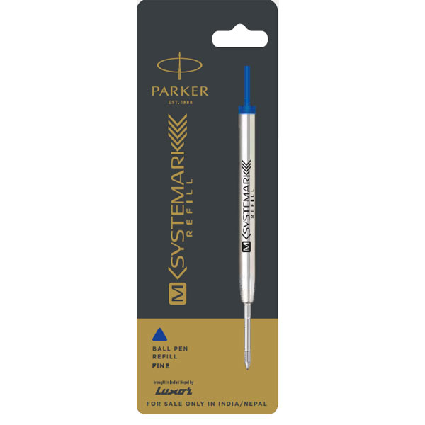 Parker Quick M Systemark Ball Pen Refils | Ink Color - Blue