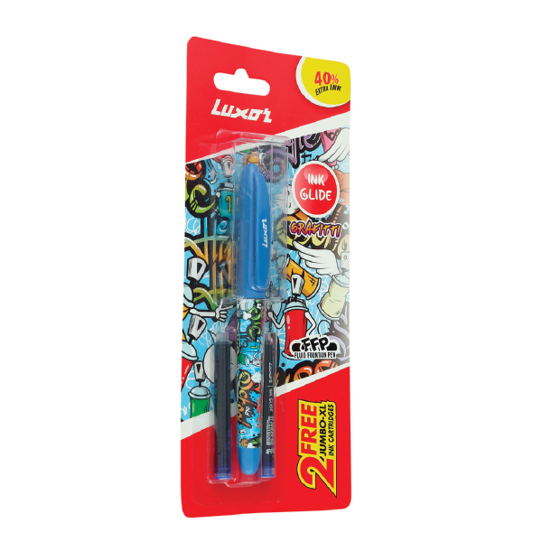 Luxor Grafitti Fountain Pen | Ink Color – Blue