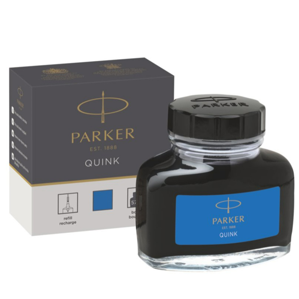 Parker Quink Bottled Ink | Ink Color - Blue
